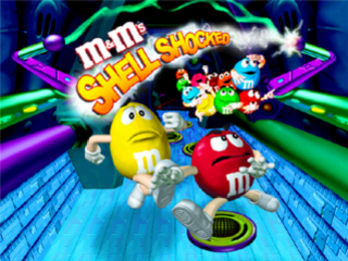 M&M's Shell Shocked title screen for Playstation